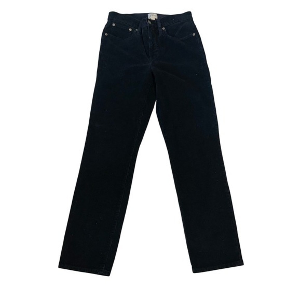 J Crew Black Corduroy Vintage Straight pants Women Size 25